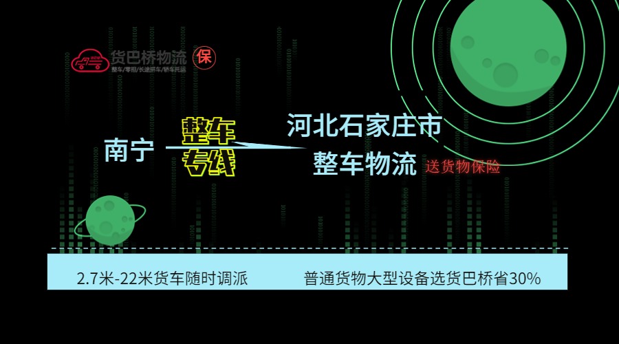 南寧到石家莊整車