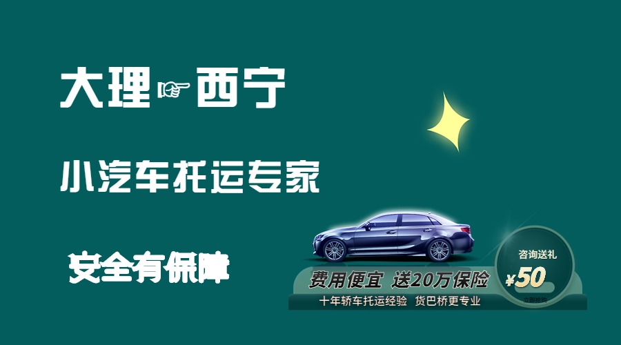 大理到西寧轎車(chē)托運(yùn)